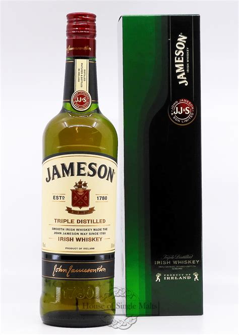 jameson single malt irish whiskey.